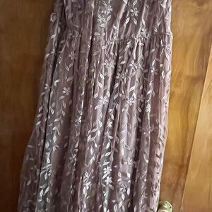 Baltic Born Nude Rose Embroidered Dress